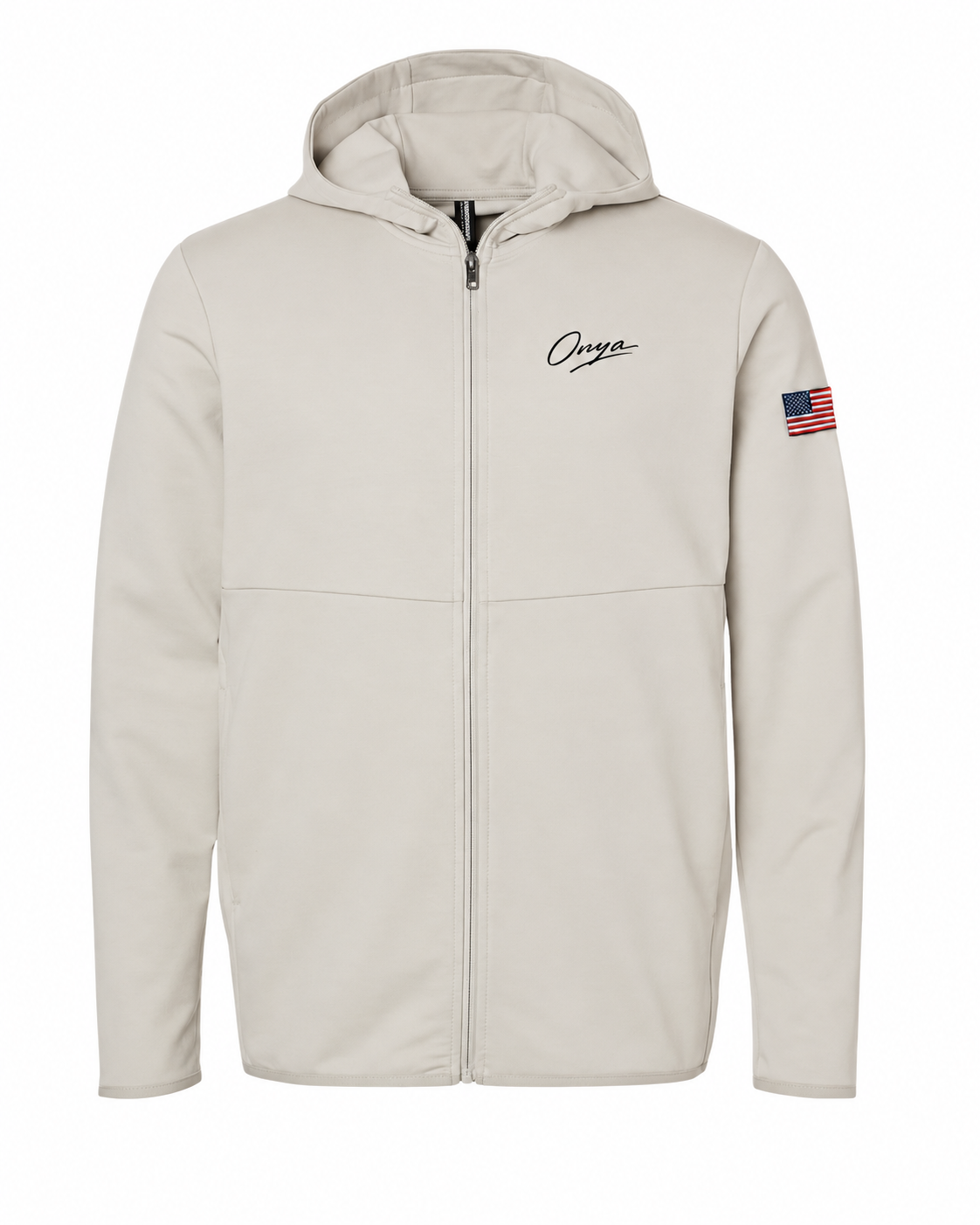 onya Performance Zip Hood - Bone — ONYA Standard